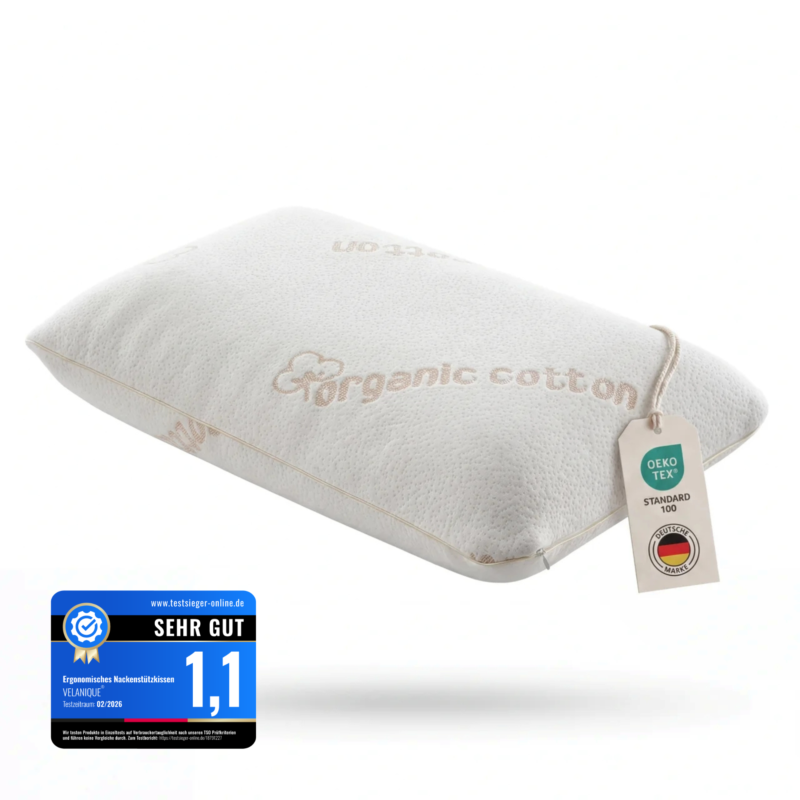 Organic Cotton Baumwollbezug Orthopädisches Nackenkissen (V039)